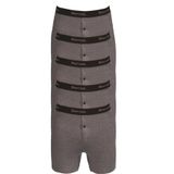 Berrak İç Giyim Erkek Düğmeli Likralı Uzun Paçalı Boxer 5li Paket XL Beyaz