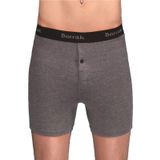 Berrak İç Giyim Erkek Düğmeli Likralı Uzun Paçalı Boxer 5li Paket XL Füme