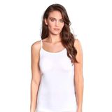 Berrak Kadın Askılı Atlet, Ribana Kumaş, Beyaz, 2XL Beden, 3 Adet Set