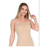 Berrak Kadın Askılı Atlet, Ten Rengi,%95 Pamuk%5 Elastan, 2'li Set, XL Beden