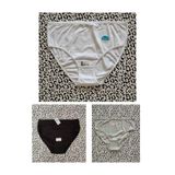 Berrak Kadın Bato Külot, 3'lü Set, Siyah-Beyaz-Gri, XL Beden,%95 Pamuk