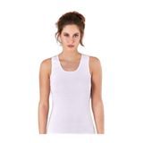 Berrak Kadın Beyaz Geniş Askılı Elastan Body Atlet, 5'li Set, M Beden