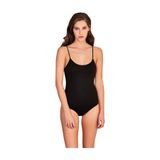 Berrak Kadın İp Askı Çıtçıtlı Body, Siyah, XL Beden, 3 Adet Set