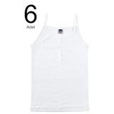 Berrak Kız Çocuk Atlet,%100 Pamuk, Askılı Kol, Beyaz, 2-4 Yaş, 6'lı Paket