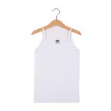 Berrak Kız Çocuk Ribana Ponponlu İp Askılı Atlet, Beyaz, 3XL
