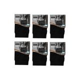 Berrak Modal Kalın Kemer Erkek Boxer, 6'lı Paket, Siyah, 2XL