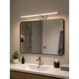 Berrak Modern Tasarım Gri Renk Gün Işığı Ledli Banyo - Mutfak - Salon LED Duvar Aplik - Beyaz - Gold - Çok Renkli