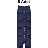 Berrak Penye 5'li Erkek Boxer Rahat Bol Kesim Abani Classic - Lacivert - XL