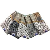 Berrak Penye Desenli 5'li Erkek Boxer %100 Pamuklu Rahat Bol Kesim - XL - Renkli