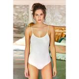 Berrak TYC5122C96DF2E486BB1B3000 Kadın Beyaz İp Askılı Kancalı Çıtçıtlı Body Elf568Ber2081B82