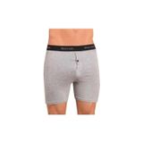 Berrak V1059 2 Adet Gri Likralı Düğmeli Erkek Boxer