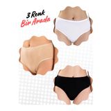 Berrak Yüksek Bel Bato Tarzı Bikini 3 Renkli Ultra Kalite XL Set