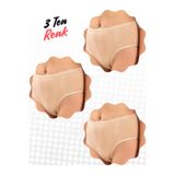 Berrak Yüksek Bel Bato Tarzı Ultra Kalite Bikini 3'lü Ekonomik Set Ten L