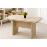 Berrasse Mobilya Elisa Açılır Yemek Masası 165-210 cm Modern Açılabilir Mutfak ve Yemek Odası Masası - Bej