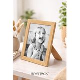 BERRAVIA 10x15 cm Doğal Ahşap Çerçeveli Masaüstü Resim Çerçevesi, Fotoğraf Çerçevesi, AHŞAP