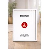 BERRAVIA Tablo, Poster, Resim Çerçevesi Ahşap Çerçeve - BEYAZ