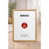 BERRAVIA Tablo, Poster, Resim Çerçevesi Ahşap Çerçeve - DOĞAL AHŞAP