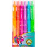 Berry Jel Tükenmez Kalem Seti Neon Renk 0.7mm Tek Renk