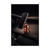 Berry Store Busstier Araba Manyetik Telefon Tutucu 360 Derece Döner Mıknatıslı Mini Metal Stand Torpido Panel Yapışkanlı Universal Akıllı Telefon Tutacağı Tek Elle Kullanım (Rose Gold)