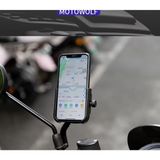 Berry Store GA57 Motor Motosiklet Telefon Ayna Tutucu Tamamı Alüminyum Metal Kasa
