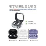 Berry Store Galaxy Buds4 ve Buds4 Pro Uyumlu Güvenlik Kilitli Telefon Standı Fonksiyonlu Premium Kulaklık Kılıfı (Beyaz)