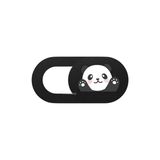 Berry Store Kamera Kapatıcı Laptop Tablet Telefon Uyumlu Panda Desenli Gizlilik Aparatı Ultra Ince Sürgülü Webcam Cover 3 Lü Set 3m Yapışkanlı Çok Renkli