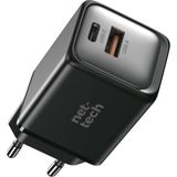 Berry Store Neh 45W Gan Teknolojili Hızlı Şarj Adaptörü – Siyah, Çift Giriş (Usb-C & Usb-A), Type-C Uyumlu, Kompakt ve Güçlü - 00-Siyah - Beyaz