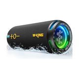 Berry Store W-Kıng Bluetooth Hoparlörler - IP67 Su Geçirmez Dış Mekan Taşınabilir Kablosuz Hoparlör, 40W Hd 360° Işıklı Stereo Surround Ses, Özel Eq ve Derin BAS/V5.3/DSP/24H/TF/AUX, Toz Geçirmez, Duş, Kamp Için