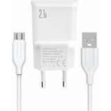 Berry Store Yetty 2 In 1 Şarj Cihazı +1m Micro USB Kablo Beyaz YT-30M (Micro) (Türkiye De Üretilmiştir) - 00-Siyah - Beyaz