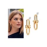 Bers Aksesuar Tiffany 2'Li Gold Küpe