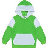Berselüx Çocuk Polar Sweatshirt Fıstık Yeşili, Beyaz Kapüşonlu, Kanguru Cepli Kız-Erkek Unisex 1-8 Yaş - 1 - 2 Yaş