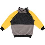 Berselüx Dağcı Omuzdan Çıtçıtlı Kapitoneli Kız-Erkek Unisex Çocuk Polar Sweatshirt Gri, Sarı, Siyah 1-8 Yaş. - 3 - 4 Yaş