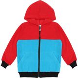 Berselüx Trabzon Tam Boy Fermuarlı, Kapüşonlu Unisex Kız-Erkek Çocuk Polar Sweatshirt, Turkuaz, Kırmızı, Siyah 1-8 Yaş - 1 - 2 Yaş