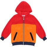 Berselüx Turunç Tam Boy Fermuarlı,kapüşonlu,cepli Unisex Kız-Erkek Çocuk Polar Sweatshirt, Turuncu, Kırmızı, Lacivert 1-8 Yaş - 1 - 2 Yaş