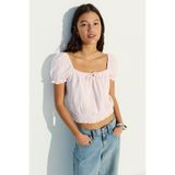 Bershka Balon kollu rustik bluz