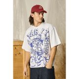 Bershka Boxy Kısa Kollu Boxy Fit Beyaz Erkek T-shirt