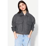 Bershka Crop kesim yumuşak ceket
