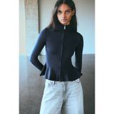 Bershka Dik yaka peplum ceket