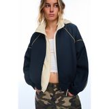 Bershka Kontrast dik yaka ceket