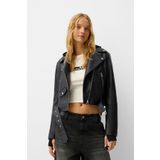 Bershka Suni Deri Biker Ceket