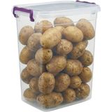 Bert 15 Lt Dikey Plastik Saklama Kabı – Kilitli Kapaklı, Şeffaf, Çok Amaçlı Erzak, Mutfak & Gıda Kabı