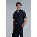 Bert Erkek Basic Gömlek Comfort Fit Lacivert XS