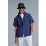 Bert Erkek Basic Gömlek Comfort Fit Saks XL