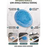 Berta Hijyen Çok Amaçlı Koku Giderici 1 Adet Okyanus Kokulu - Pisuvar, Lavabo, Banyo Koku Giderici - Koku Süzgeci - Renk - Mavi