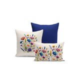 Bertille Home Flower Bahar Serisi Çift Tarafı Dijital Baskılı 3'lü Kırlent Kılıfı Seti (Spring)