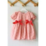 Bertuğ Bebek Kurdele Detaylı Tül Astarlı Gül Kurusu Fisto Abiye Tasarım Kız Çocuk Bebek Elbise - Pembe - 1 - 1,5 Yaş