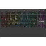 Beru Siyah 2.4g + Bt Wireless Rgb Red Swıtch Mekanik Gaming Oyuncu Klavye Slim Low Profile Tkl