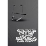 Beruflic 100 Saat Bluetooth Kulaklık Dijital Göstergeli Anc Özelliği Kablolu
