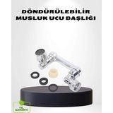 Beruflic 1080° Dönebilen Musluk Ucu – Su Tasarruflu, Esnek ve 360° Çift Eksenli Başlık - Renkli - standart