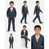 Beruflic 2-9 Yaş Jagger Kumaş 3 Parça Çocuk Takımı - 8 Yaş - Lacivert